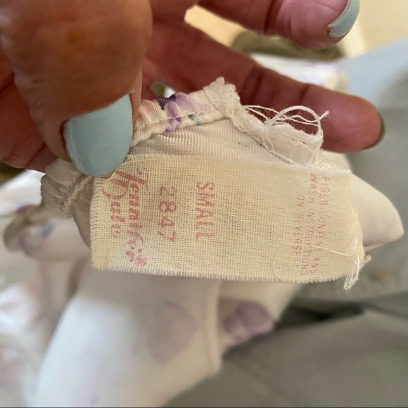 Babydoll/Romper Vintage Jennifer Dale 80s 90s Floral Small - Picture 6 of 10